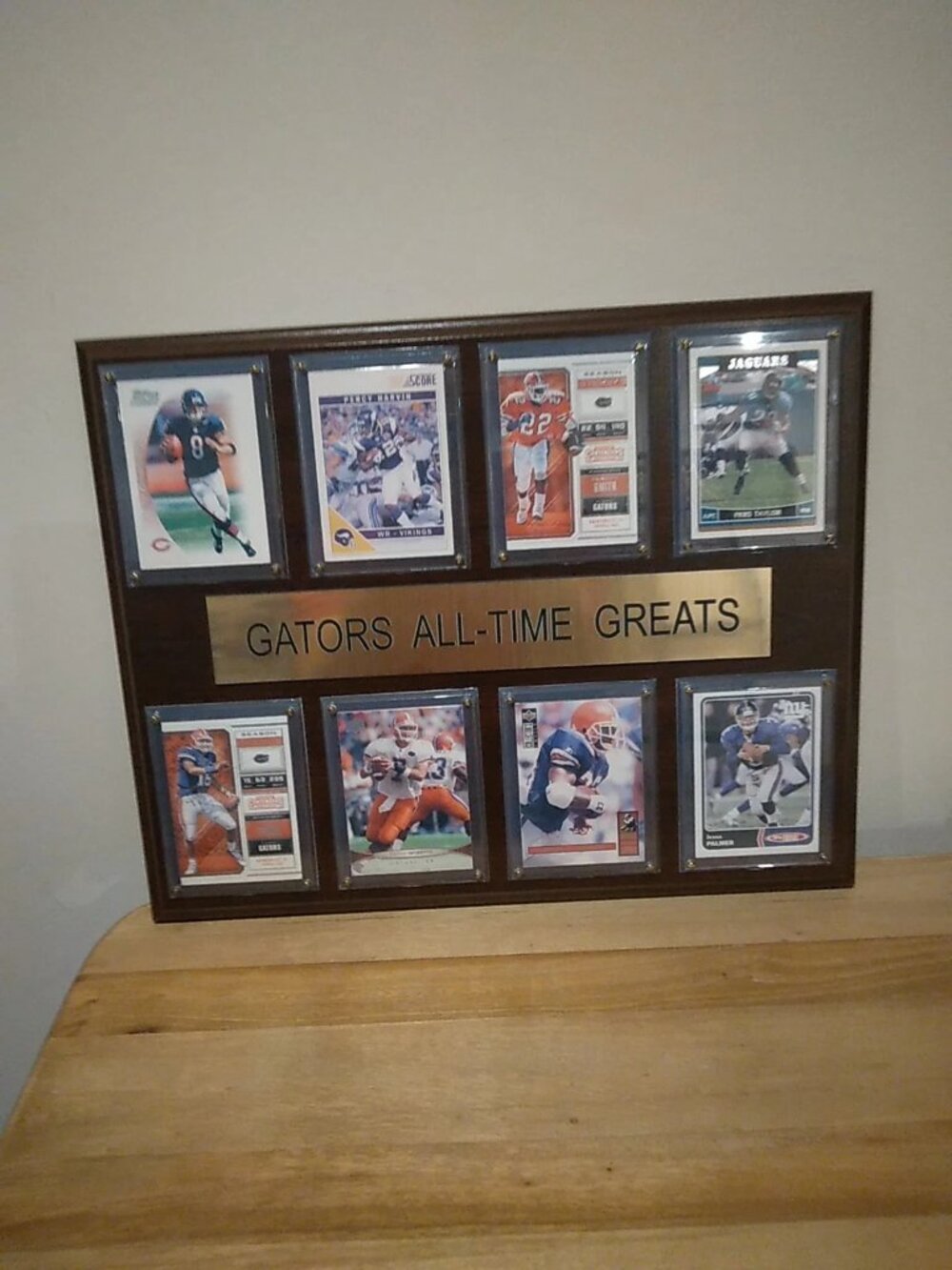 Florida Gators All-Time Greats 8-Card Wood Plaque Display